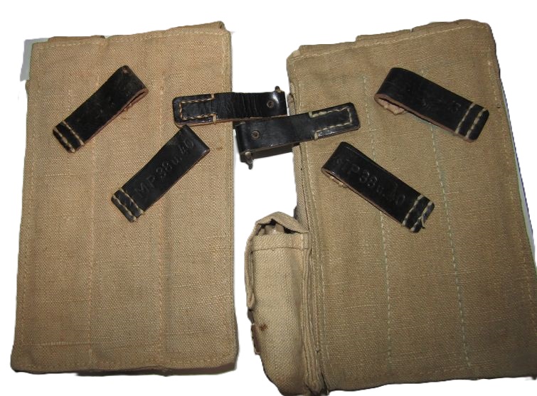 ナチスドイツ軍　MP38&MP40マガジンポーチ　実物