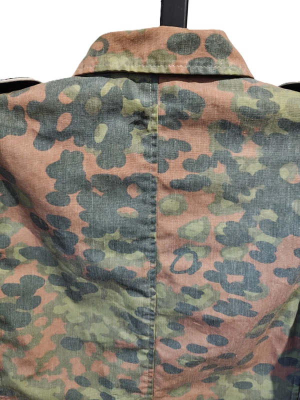 ナチスドイツ軍　武装SSプレーンツリー迷彩ジャケット+帽子　実物　極上品