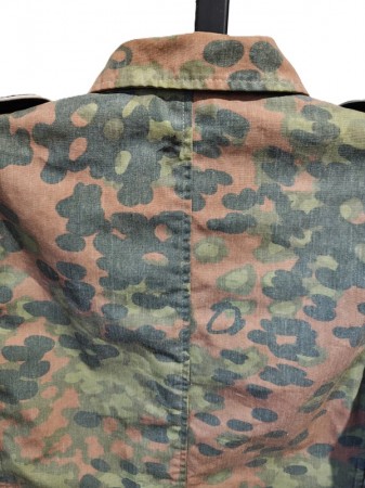 ナチスドイツ軍　武装SSプレーンツリー迷彩ジャケット+帽子　実物　極上品
