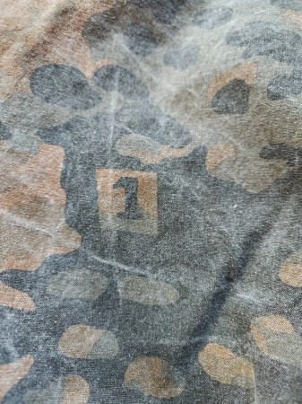 ナチスドイツ軍　武装SSプレーンツリー迷彩巣モック　実物