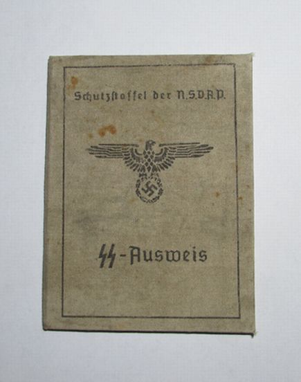 ナチスドイツ軍武装SS髑髏師団身分証明書
