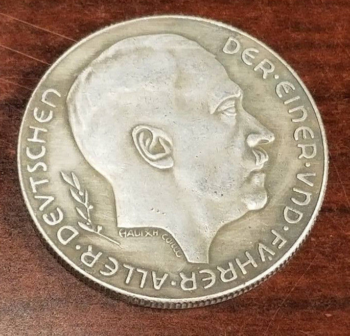 ヒトラーコイン、1938年、実物