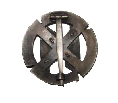 ナチスドイツ軍　SS体力章銀製　実物　