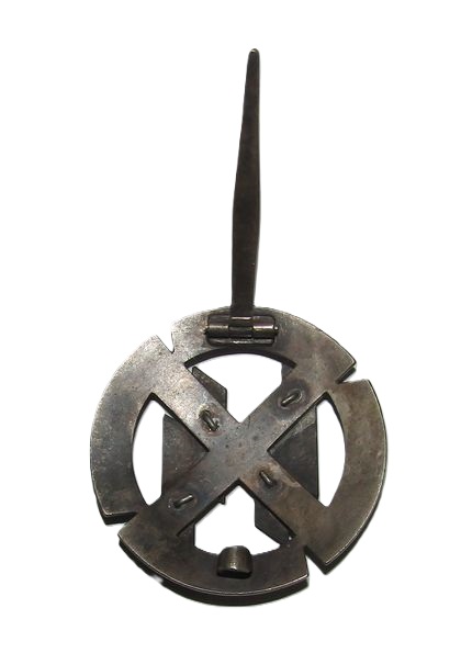 ナチスドイツ軍　SS体力章銀製　実物　