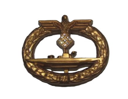 Uボートバッジ　人造ダイアモンド付き、レプリカ