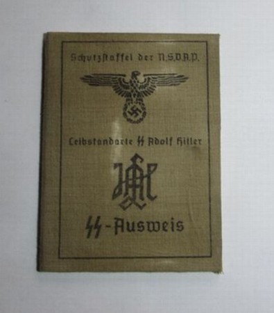 ナチスドイツ軍SS第一機甲師団身分証明書