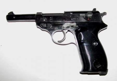 マルゼン　P38ブラックメタル　ブローバック　中古