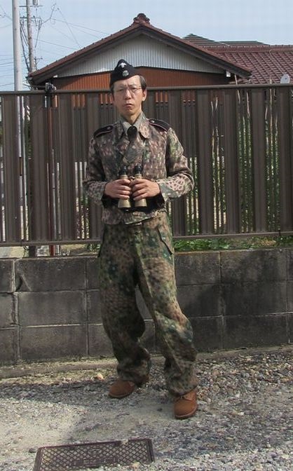ナチスドイツ軍　武装SSドットPz服、実物