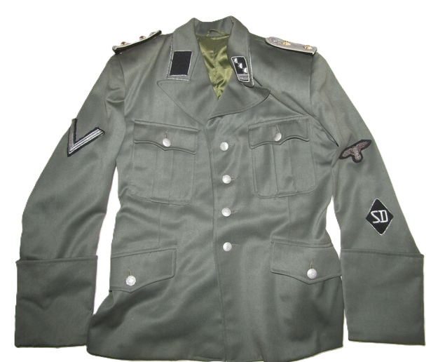 ナチスドイツ　SD軍服　レプリカ
