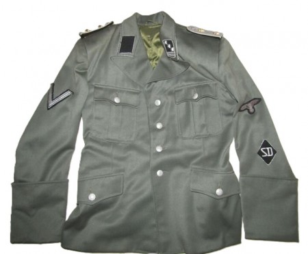 ナチスドイツ　SD軍服　レプリカ