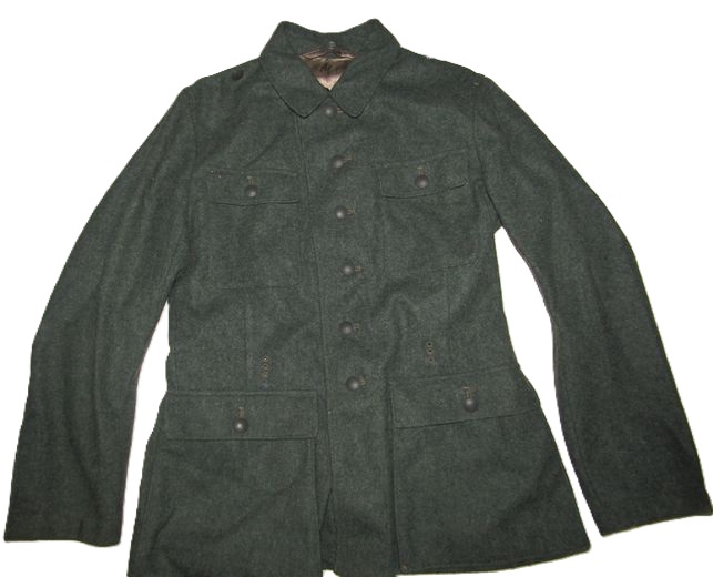 ナチスドイツ軍　M43軍服イタリヤ高級ウール使用品、上着、アメリカ製