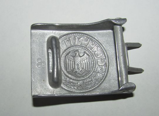 ナチスドイツ軍　国防軍バックル　実物