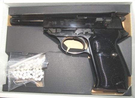 マルゼン　P38ブラックメタル　ブローバック　中古その2