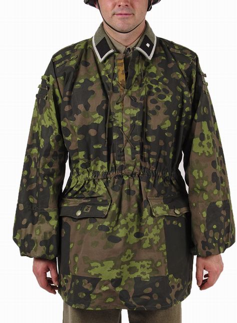 ナチスドイツ軍　武装SSプレーンツリー迷彩スモック　アメリカ製　防水加工品