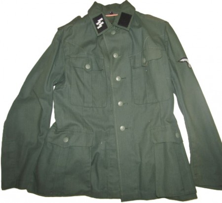 ナチスドイツ軍　武装SSHBT生地ジャケット　アメリカ製