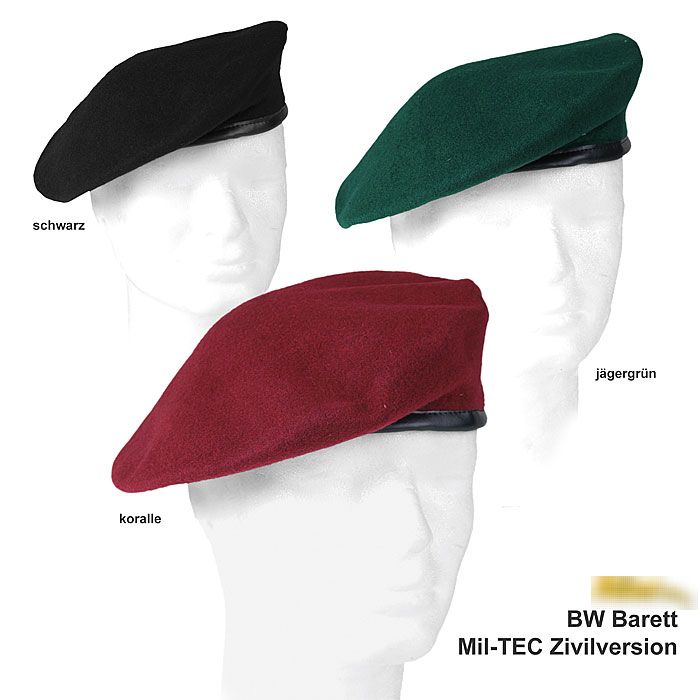 ドイツ軍BW　ベレー帽、実物、中古極上品