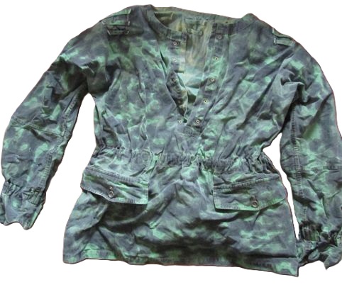 ナチスドイツ軍　武装SS迷彩スモック　バードエッジ　実物