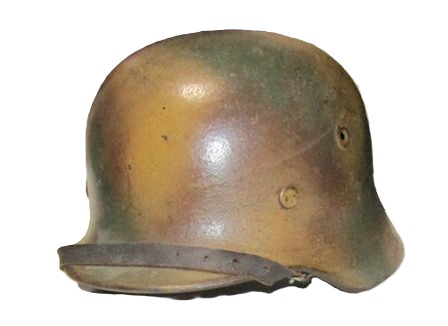 ナチスドイツ軍M40ノルマンディーカモヘルメット、シェルのみ実物