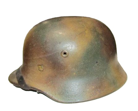 ナチスドイツ軍M40ノルマンディーカモヘルメット、シェルのみ実物
