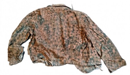 ナチスドイツ軍　武装SSドット戦車兵服　実物