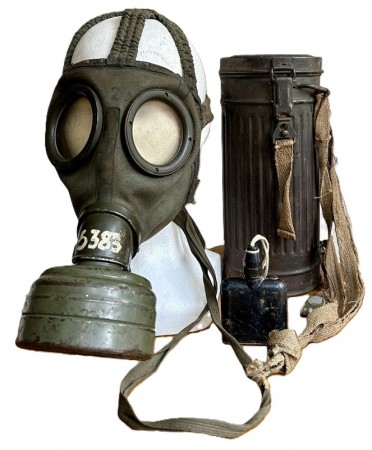 ナチスドイツ軍　M30ガスマスク　実物良品