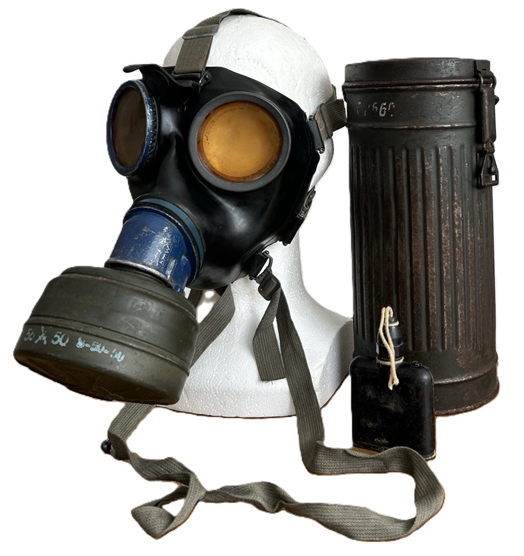 ナチスドイツ軍　ガスマスク　実物