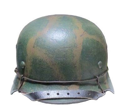 ナチスドイツ軍　迷彩ヘルメット　ダスライヒ　アメリカ製
