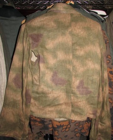 ナチスドイツ軍　HBT生地ウォーター迷彩Pz服　実物?