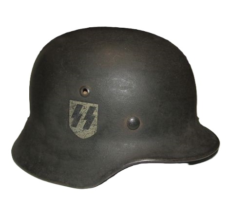ナチスドイツ軍　武装SS　M35ヘルメット　実物極上品