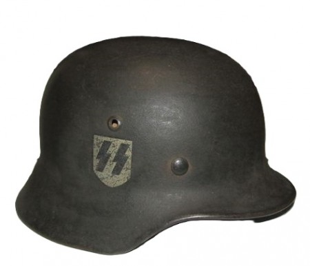 ナチスドイツ軍　武装SS　M35ヘルメット　実物極上品